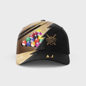 Personalized Billiard Lovers Baseball Cap