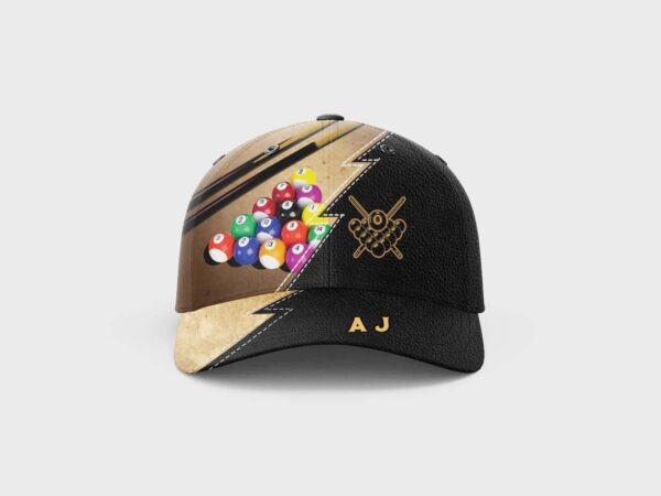 Personalized Billiard Lovers Baseball Cap