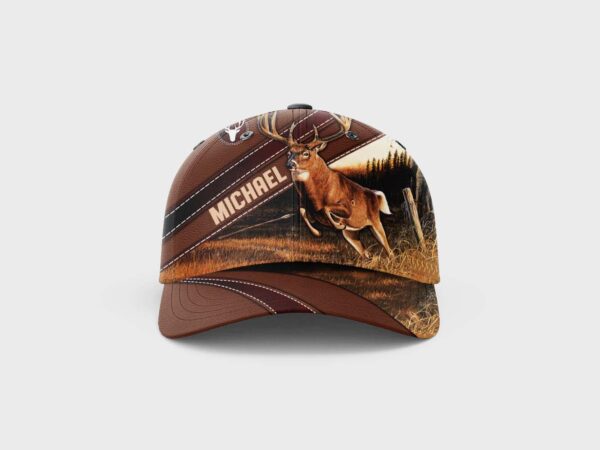 Personalized Deer Hunting Lovers Baseball Cap