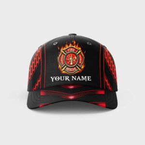 Personalized Firefighter Courage Honor Fire Rescue Baseball Cap