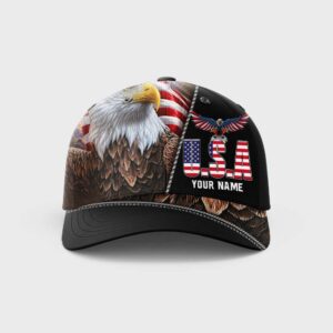 Personalized Patriotic American Eagle Baseball Cap