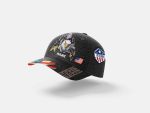 Personalized  US Veteran America Flag Patriot American Eagle Memorial Baseball Cap