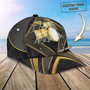 Personalized Drummer Gifts Drum Lover Baseball Cap 1 - Adeenyc.com 