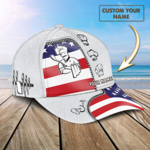 Personalized Name Chef Lover Baseball Cap 1 - Adeenyc.com 