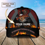 Personalized Name Firefighter Honor Rescue Courage American Flag Baseball Cap